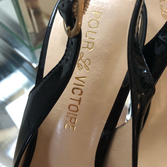 Pour Victoire black Patent leather high heels - Picture 3 of 4